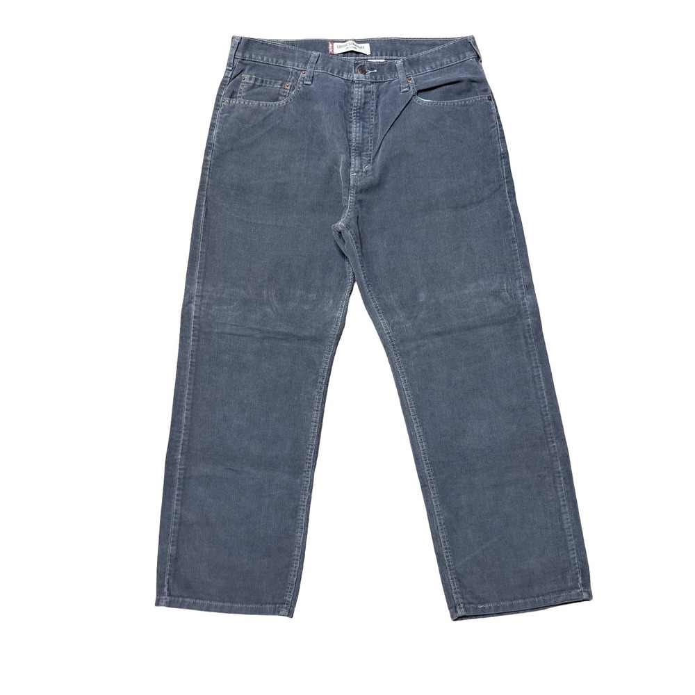Levi's vintage men's gray grey corduroy loose baggy pants 38x30